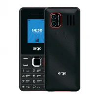 Мобiльний телефон ERGO E181 Dual Sim (чорний)