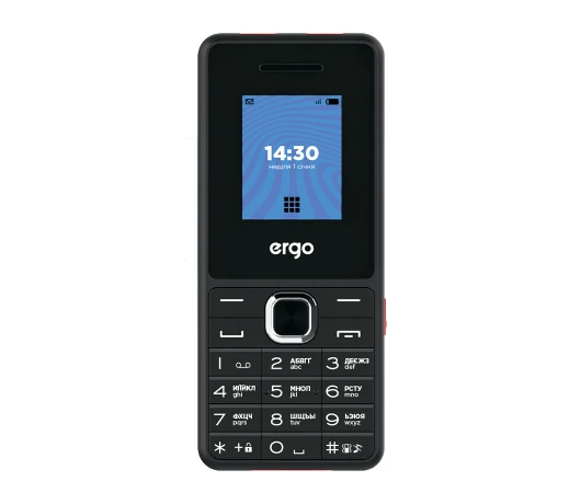 Мобильный телефон ERGO E181 Dual Sim (чорний)
