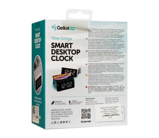 Часы + Беспроводное зарядное устройство Gelius GP-SDC01 + wireless charging