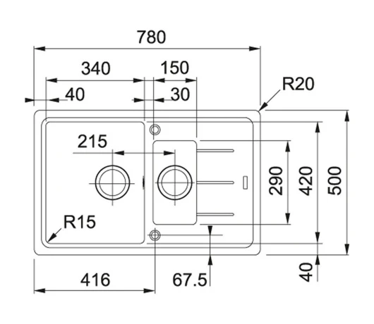 Мойка кухонная Franke Basis (114.0272.603)