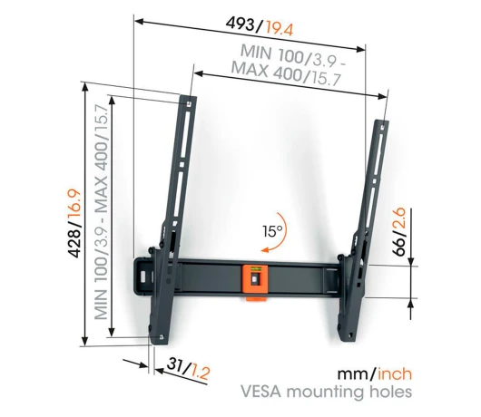 Кронштейн для телевізора VOGELS TVM 1413 Black