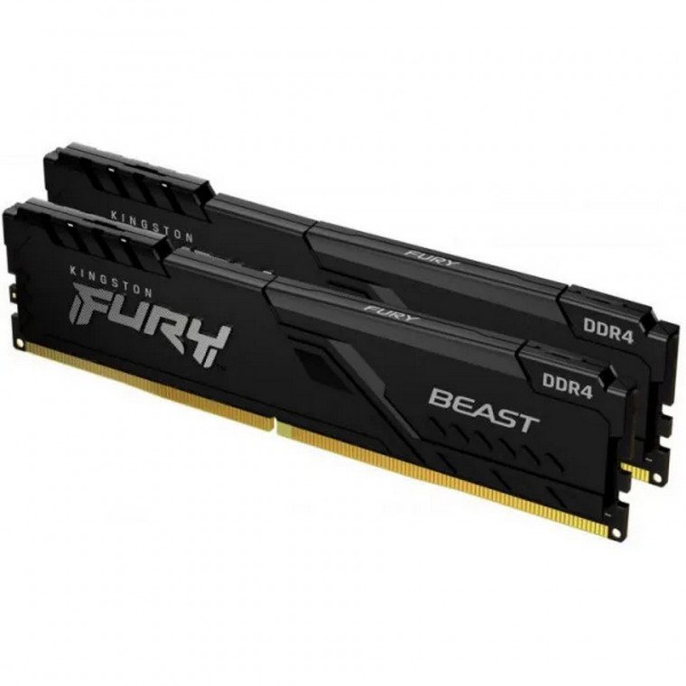 Пам'ять ПК Kingston DDR4 32GB KIT (16GBx2) 3200 FURY Beast (KF432C16BBK2/32)