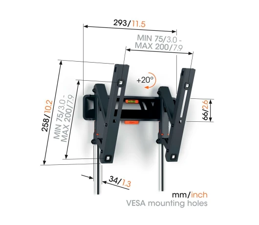 Кронштейн для телевізора VOGELS TVM 3213 Black