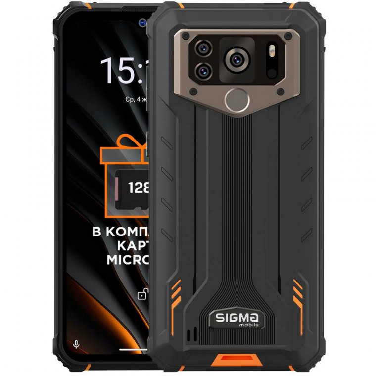 Смартфон Sigma X-treme PQ55 6/64GB Black-Orange