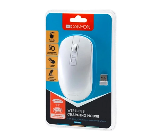 Мишка CANYON CNS-CMSW18PW Wireless White