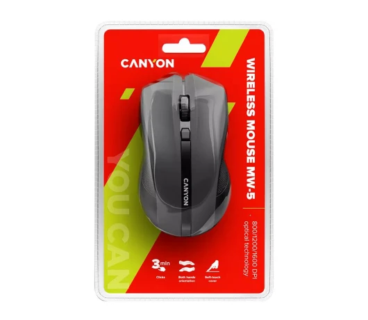 Мишка CANYON CNE-CMSW05B Wireless Black