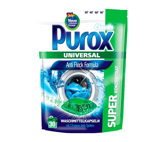 Стиральный порошок Purox капсули 30 штl (универсальный)