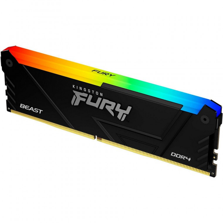 Память ПК Kingston DDR4 16GB 3200 FURY Beast RGB (KF432C16BB2A/16)