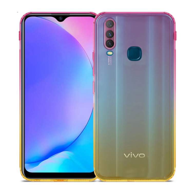 Чехол для смартфона DEF Vivo Y15 Gradient TPU помаранчевий