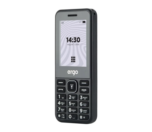 Мобiльний телефон ERGO B242 Dual Sim (чорний)