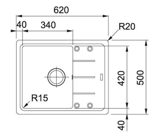 Мийка кухонна Franke Basis (114.0667.447)