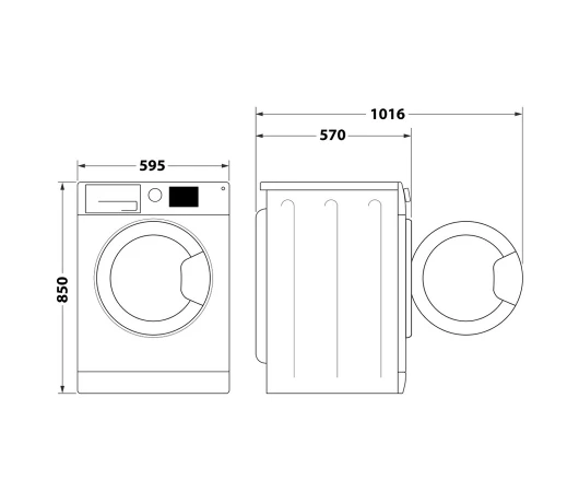 Прально-сушильна машина Whirlpool FFWDB 864349 BV UA