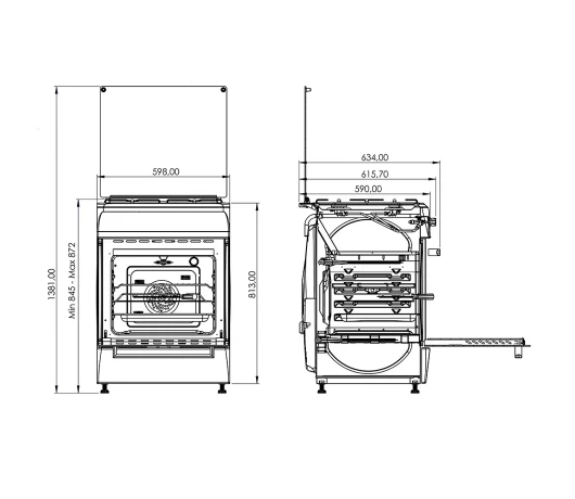 Плита газова GRUNHELM G4FM6611W