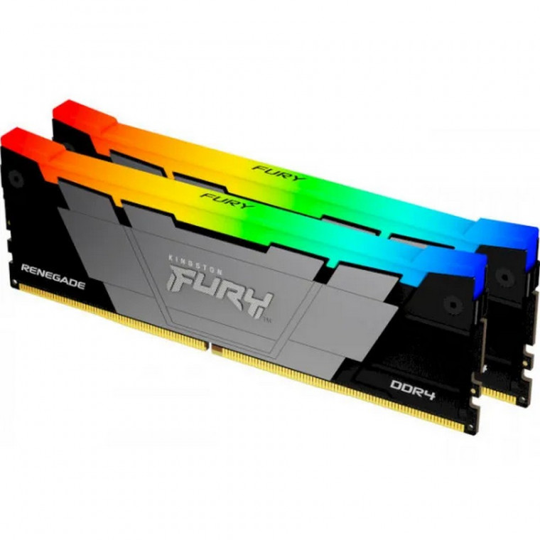 Пам'ять ПК Kingston DDR4 64GB KIT (32GBx2) 3200 FURY Renegade RGB (KF432C16RB2AK2/64)