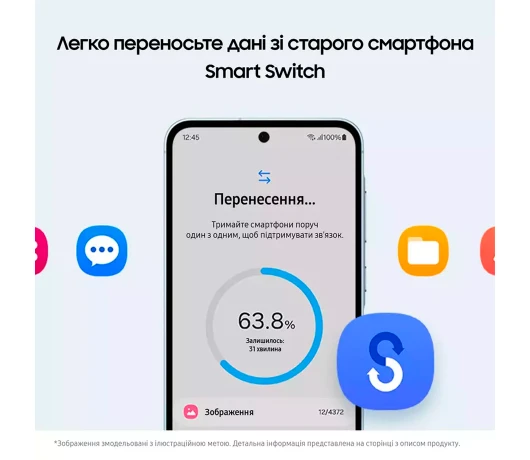 Смартфон SAMSUNG SM-A556B (А55 8/128) Ice Blue