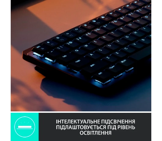 Клавіатура безпровідна Logitech MX Mechanical Mini Graphite (920-010780)