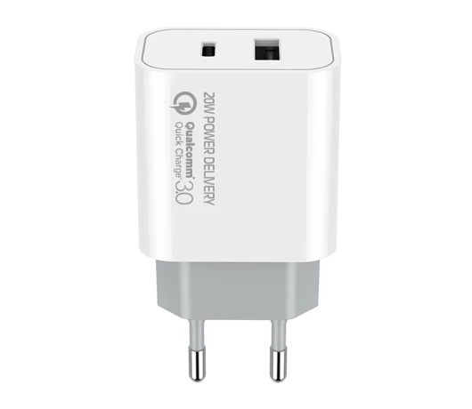 Зарядний пристрій Colorway Type-C PD + USB QC3.0 (20W) V2 (CW-CHS025QPD-WT)