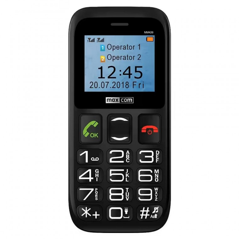 Мобiльний телефон Maxcom MM426 Black