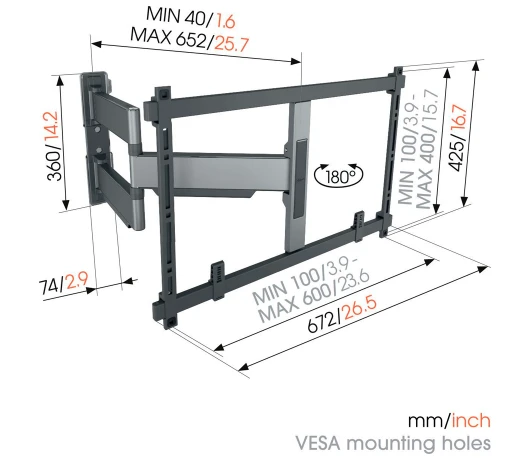 Кронштейн для телевізора VOGELS TVM 5645 Black