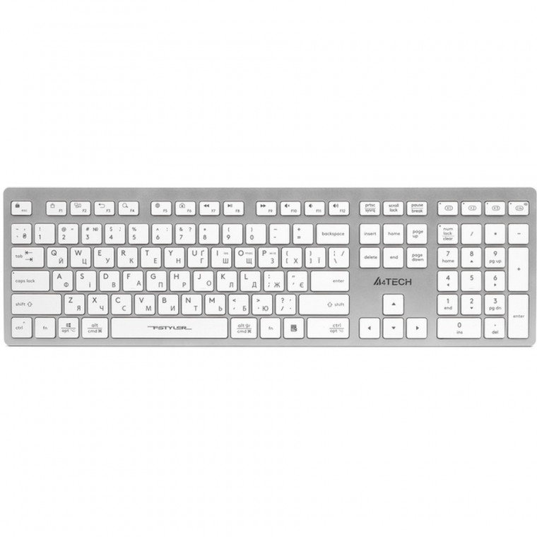 Клавіатура безпровідна A4TECH Fstyler FBX50C (White)