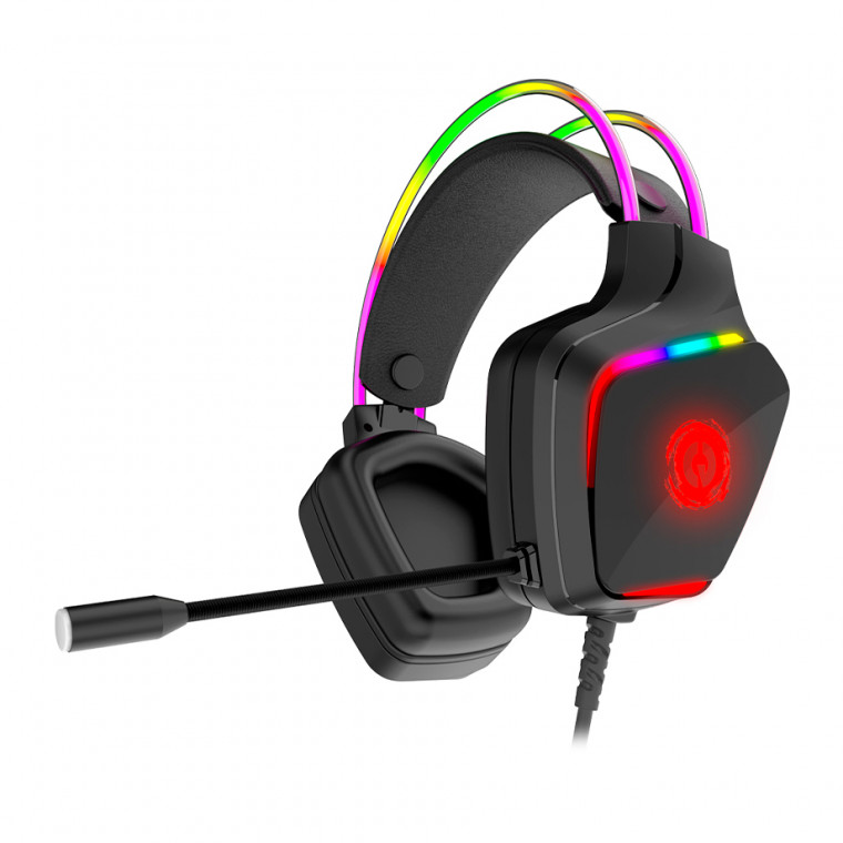 Навушники Canyon Darkless GH-9A Gaming 3.5 мм RGB Black (CND-SGHS9A)