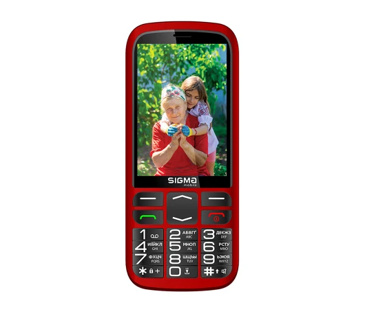 Мобiльний телефон Sigma Comfort 50 Optima Type-C  Red
