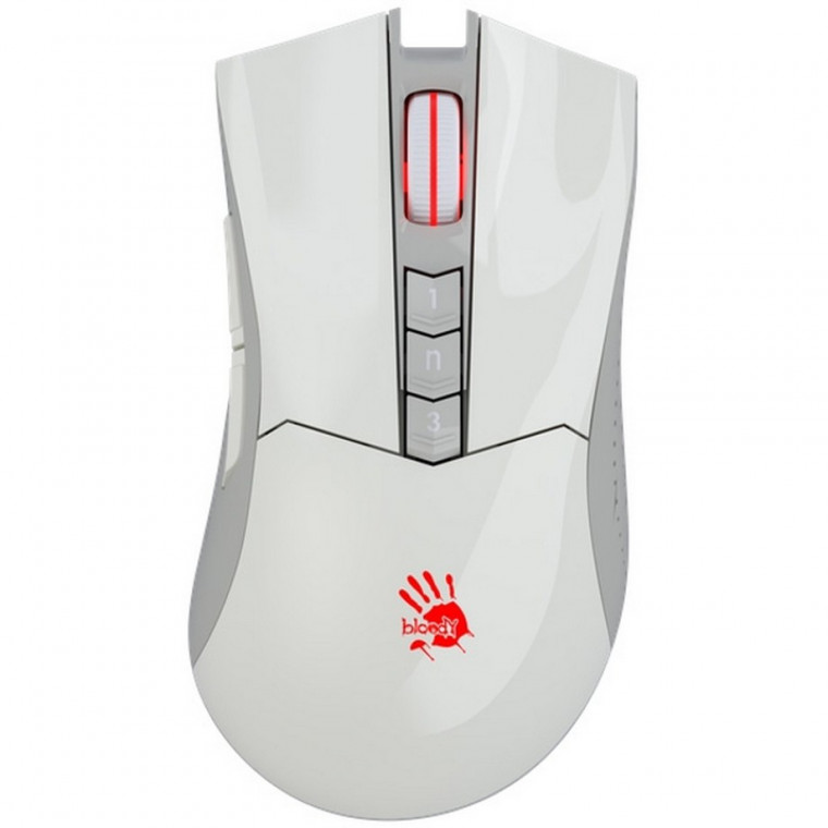 Мышь A4TECH R90 Plus Bloody (Greyish White)