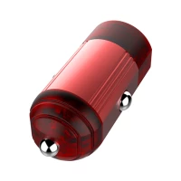 Автомобільний зарядний пристрій Colorway 1USB Quick Charge 3.0 (18W) Red (CW-CHA012Q-RD)