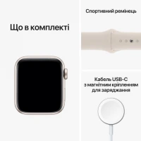 Смарт-часы Apple Watch SE GPS 44mm Silver (MNK23UL/A)