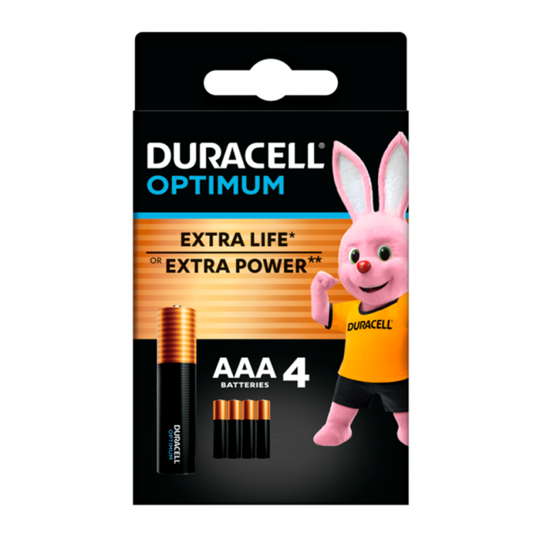 Батарейка DURACELL LR03 KPD 04*10 Optimum (4шт)