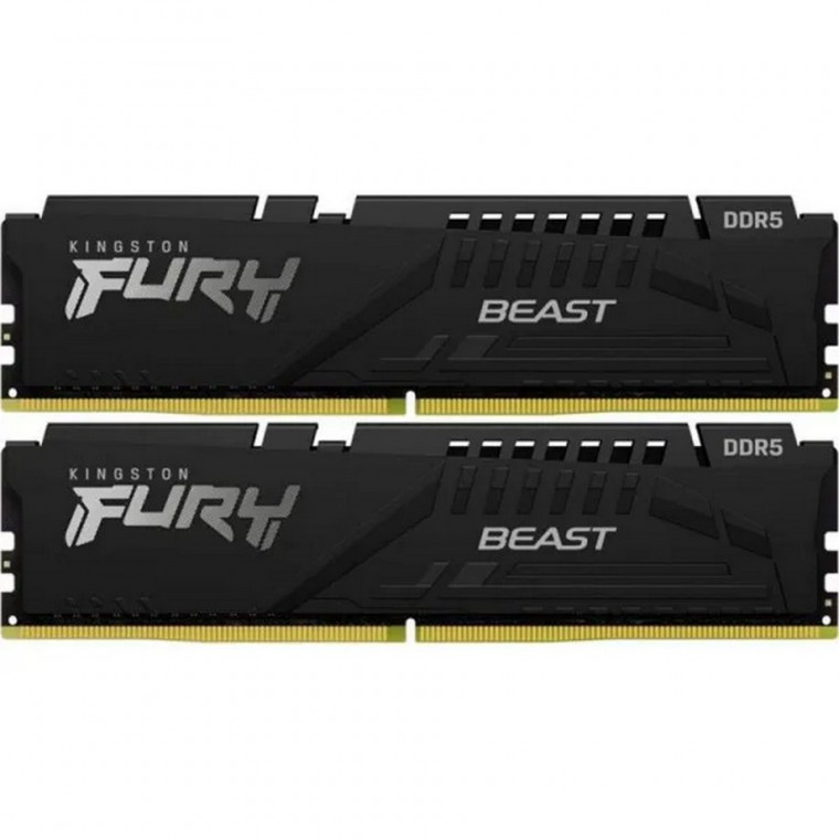 Пам'ять ПК Kingston DDR5 32GB KIT (16GBx2) 6000 Beast Black XMP (KF560C30BBK2-32)
