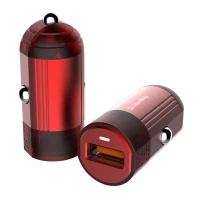 Автомобильное зарядное устройство Colorway 1USB Quick Charge 3.0 (18W) Red (CW-CHA012Q-RD)