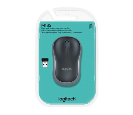 Мышь Logitech M185 Wireless Grey (910-002238)