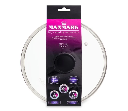 Кришка скляна Maxmark MK-GL24 (24 см)