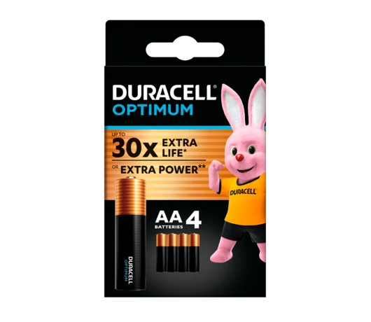 Батарейка DURACELL LR06 KPD 04*10 Optimum (4шт)