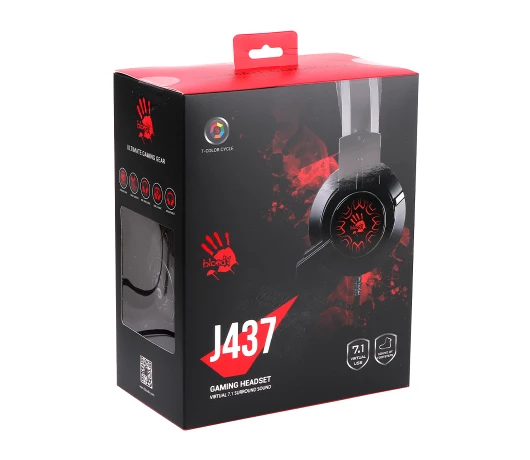 Навушники A4TECH J437 Bloody (Black)