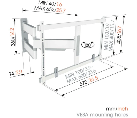 Кронштейн для телевізора VOGELS TVM 5645 White