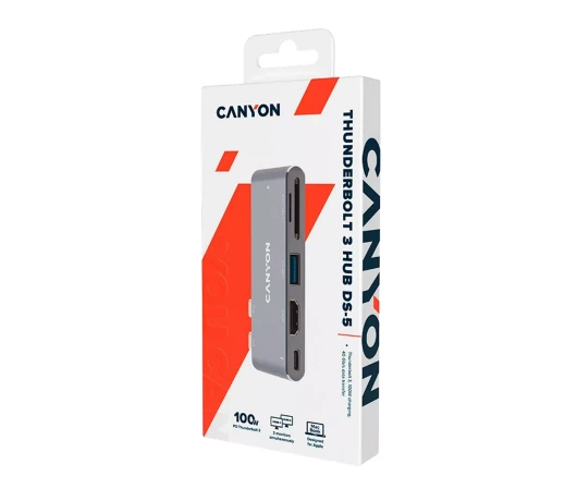 Док-станция Canyon 5-в-1 USB Type C (CNS-TDS05DG)