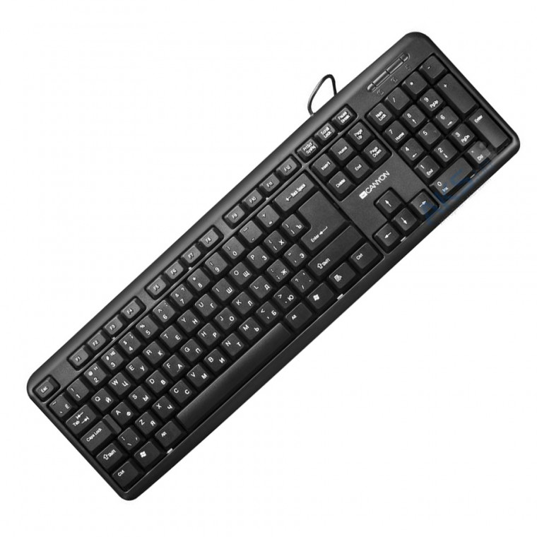 Клавіатура провідна Canyon CNE-CKEY01-RU USB