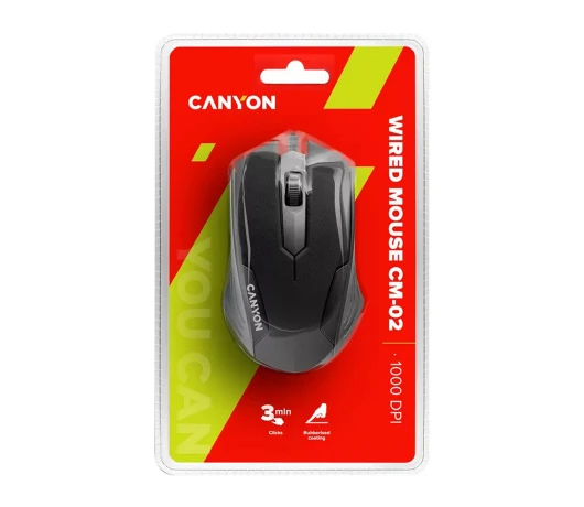 Мишка Canyon CNE-CMS02B USB Black