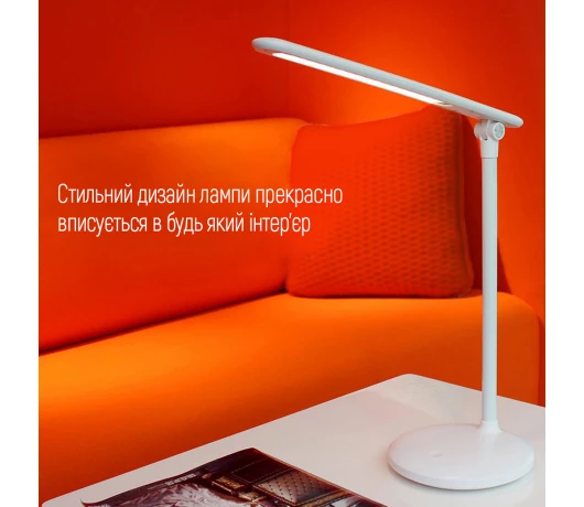 Лампа настольная ColorWay CW-DL02B-W White
