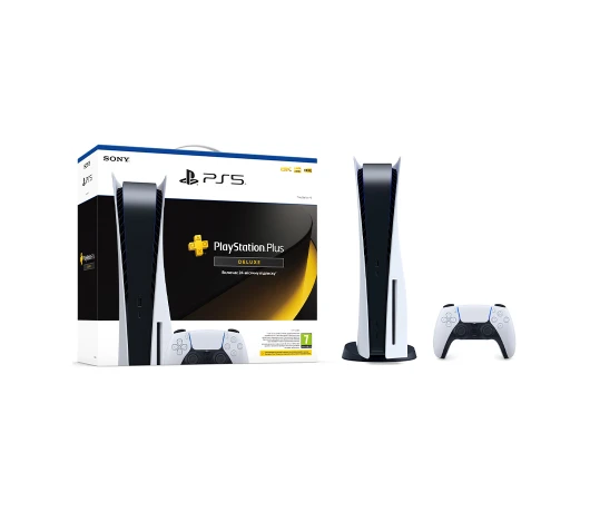 Ігрова приставка Sony PlayStation 5 + підписка PS PlusDeluxe на 24 міс