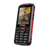 Мобiльний телефон Sigma PR68 Black-Red