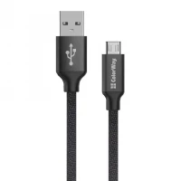 Кабель Colorway USB - MicroUSB 2.1А 2м Black (CW-CBUM009-BK)