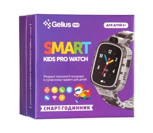Смарт-годинник для дітей Gelius Pro GP-PK001 Black/Silver