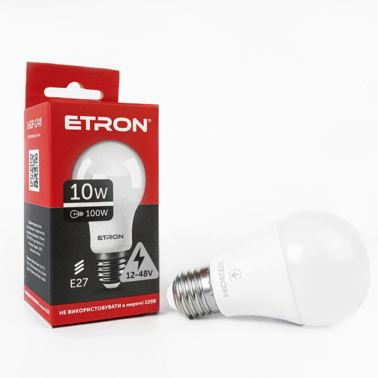 Лампа ETRON 1-ELP-008 A60 10W 4200K E27