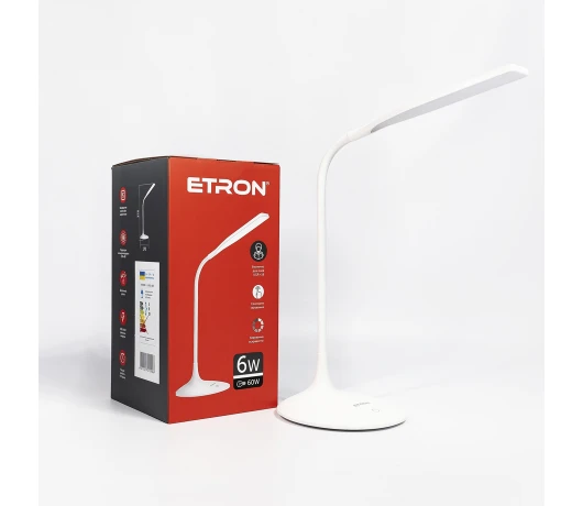 Лампа настольная діодна Etron 1-EDL-405 6W 4200K White