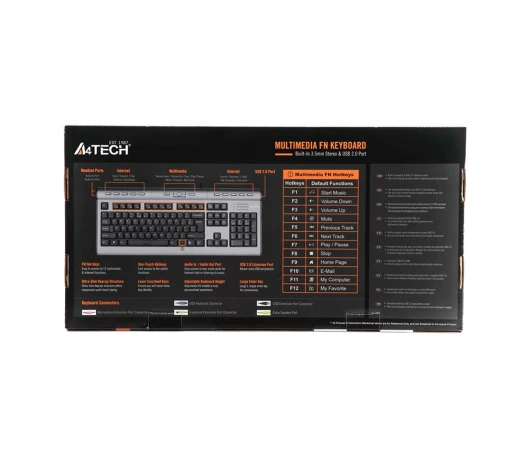 Клавіатура провідна A4TECH KL-7MUU-R USB