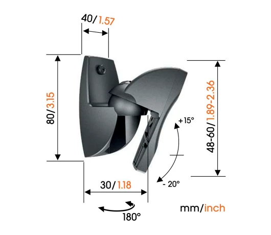 Кронштейн для акустичних систем VOGELS VLB 500 black