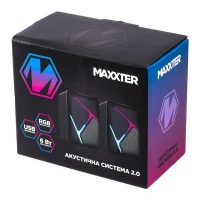 Комп'ютерна акустика 2.0 Maxxter CSP-U004RGB